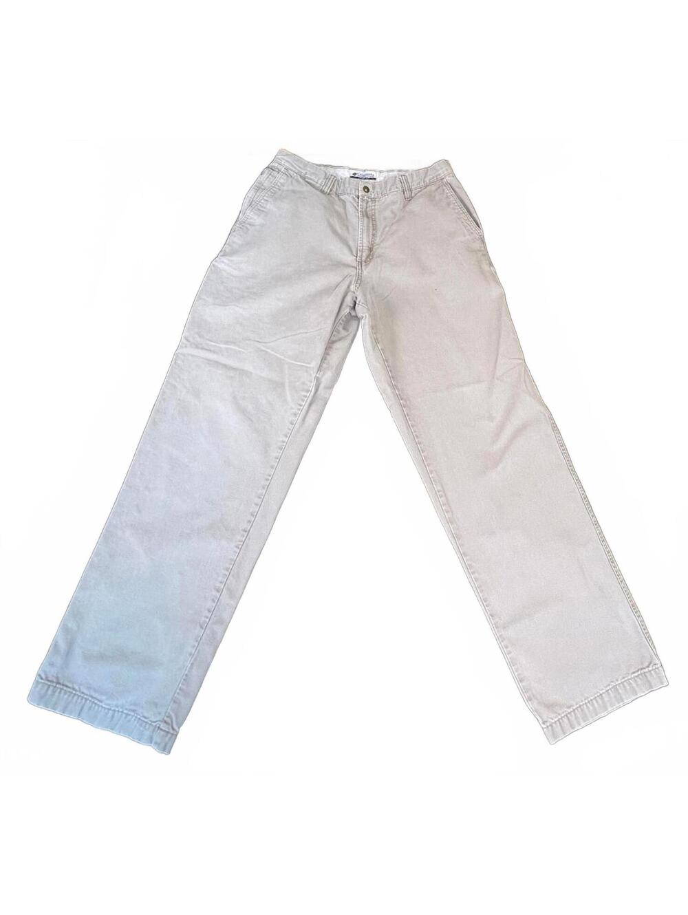 Columbia Men's Beige Cotton Pants Size 34x32